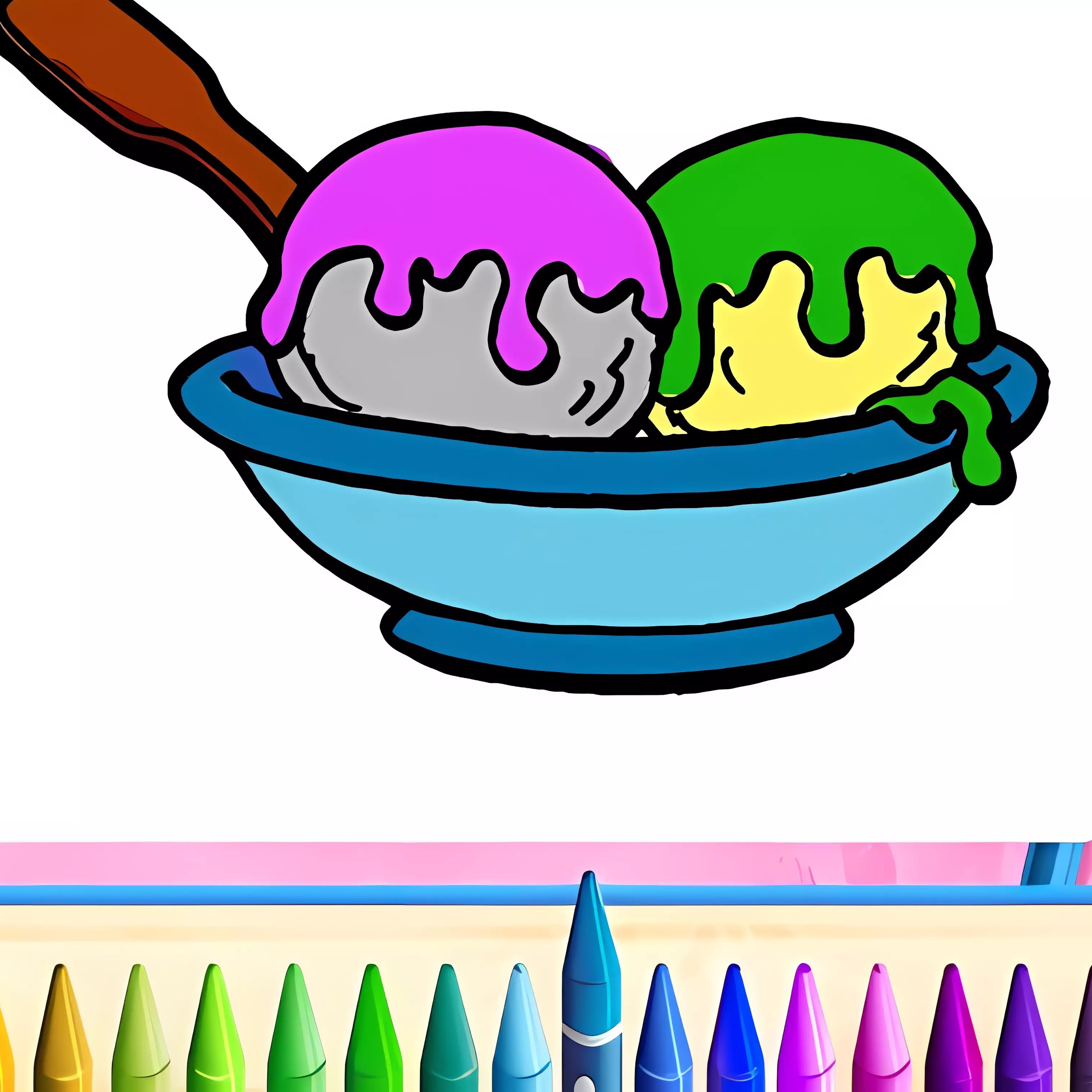 Online Ice Cream Coloring