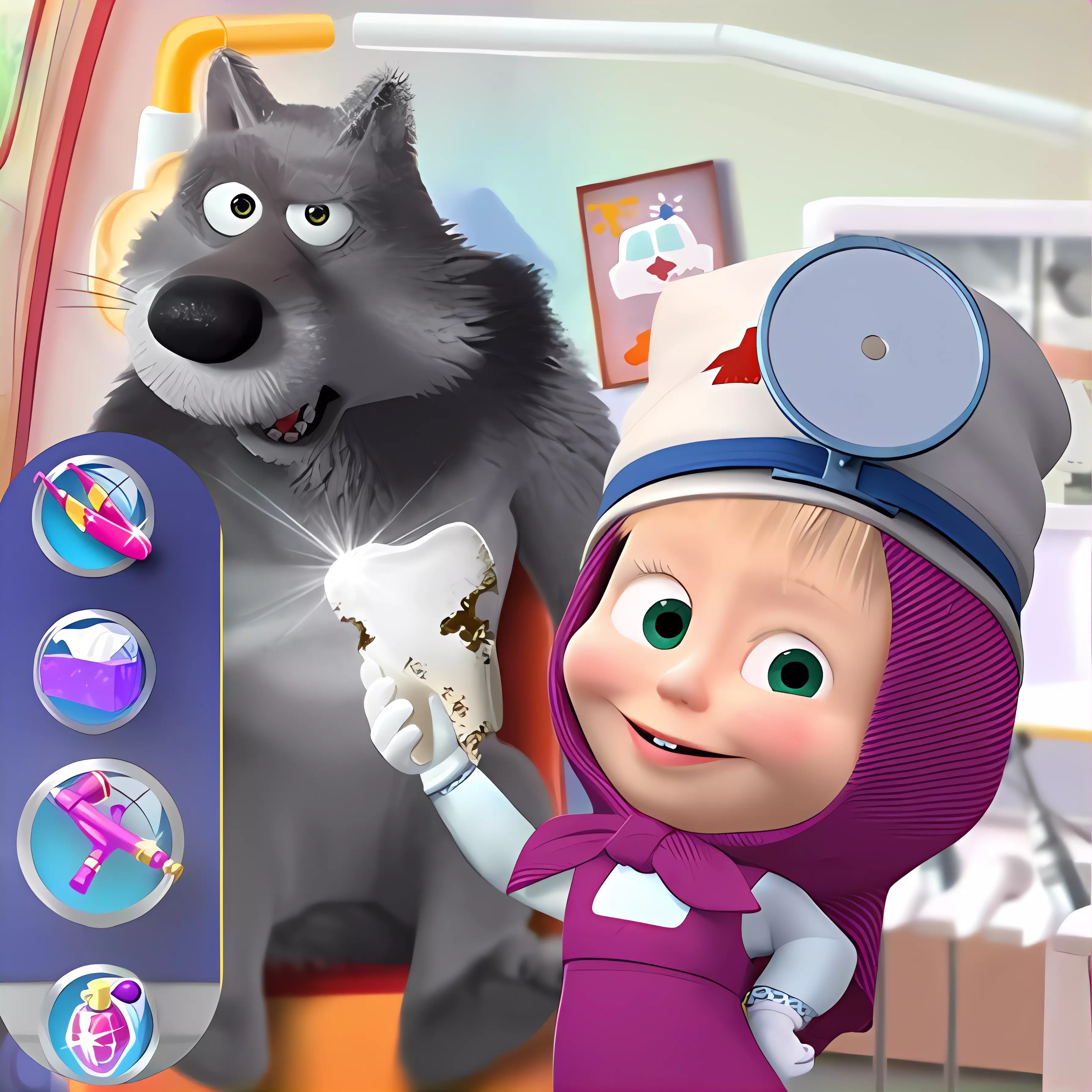 Masha and the Bear-Dentist Surgery