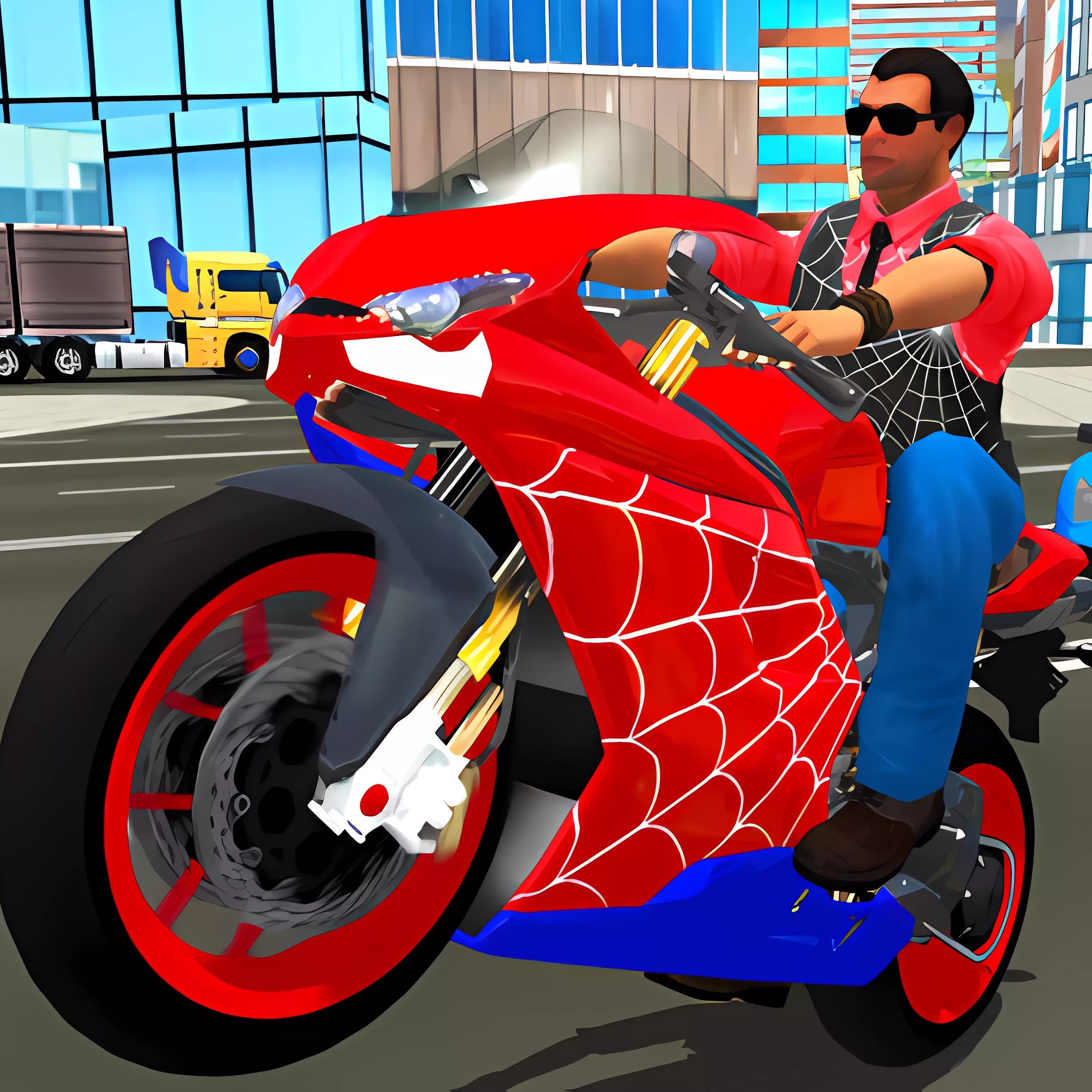 Hero Stunt Spider Bike Simulator 3D