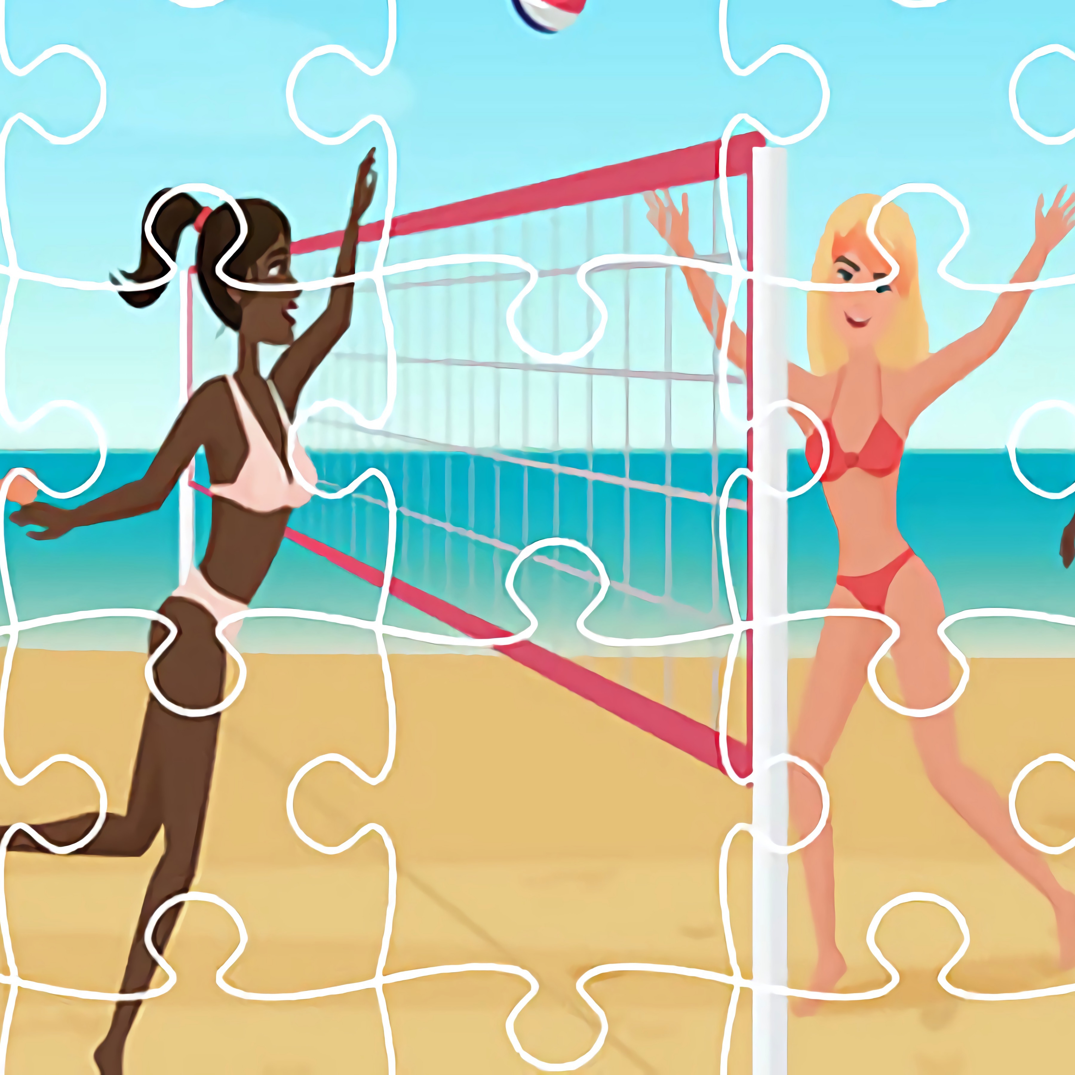 Beach Volley Ball Jigsaw