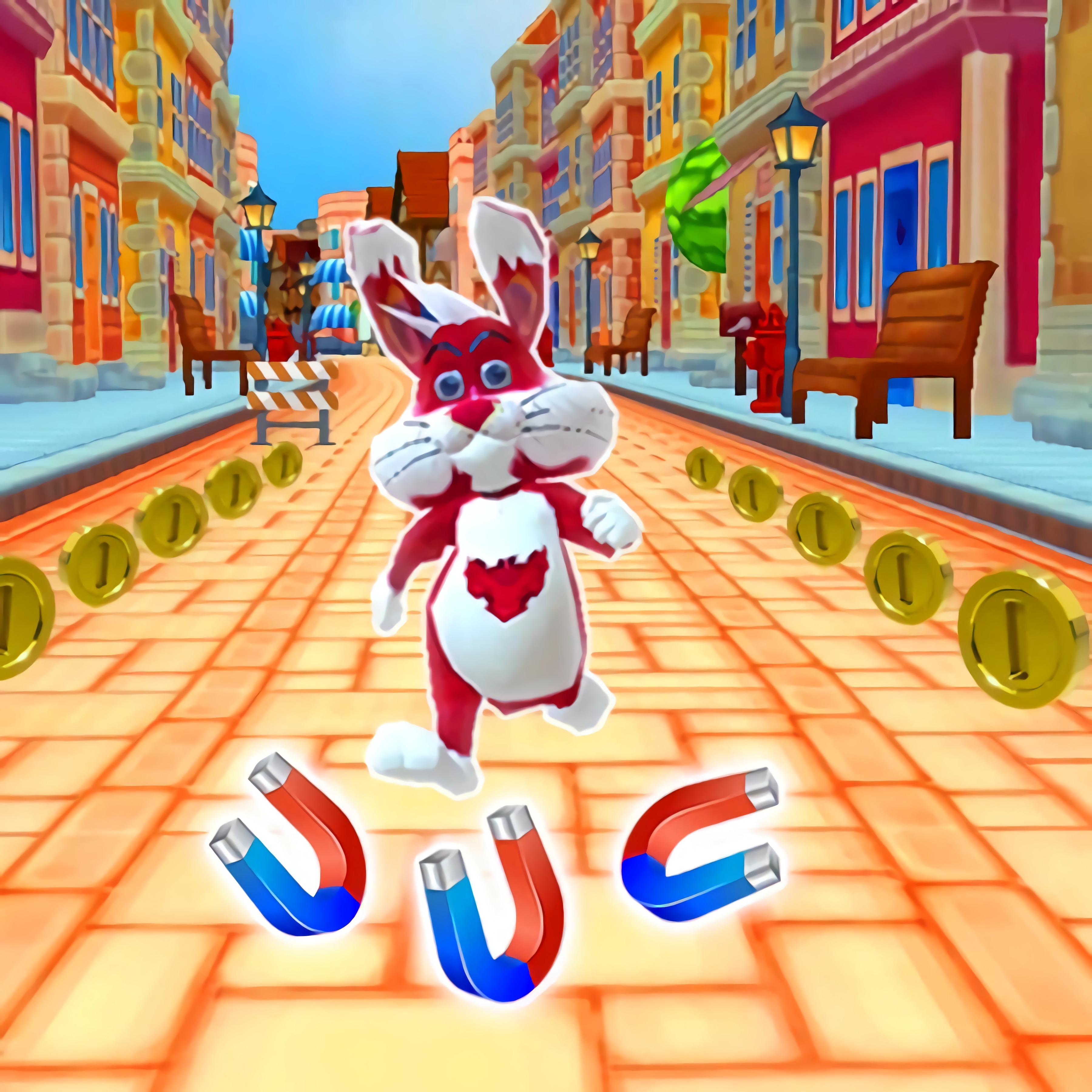 Subway Bunny Run Rush Rabbit Runner Game