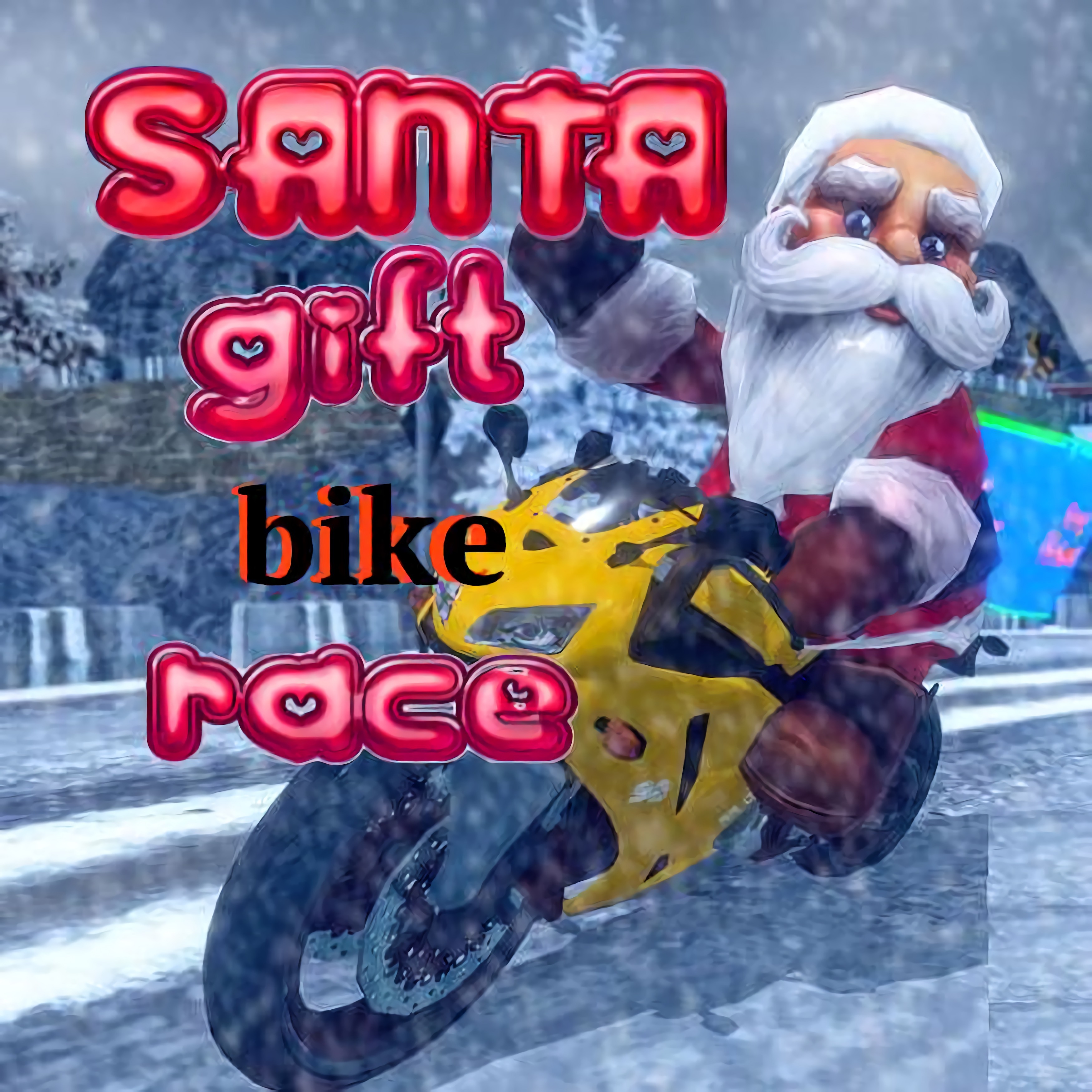 Santa Gift Bike Race