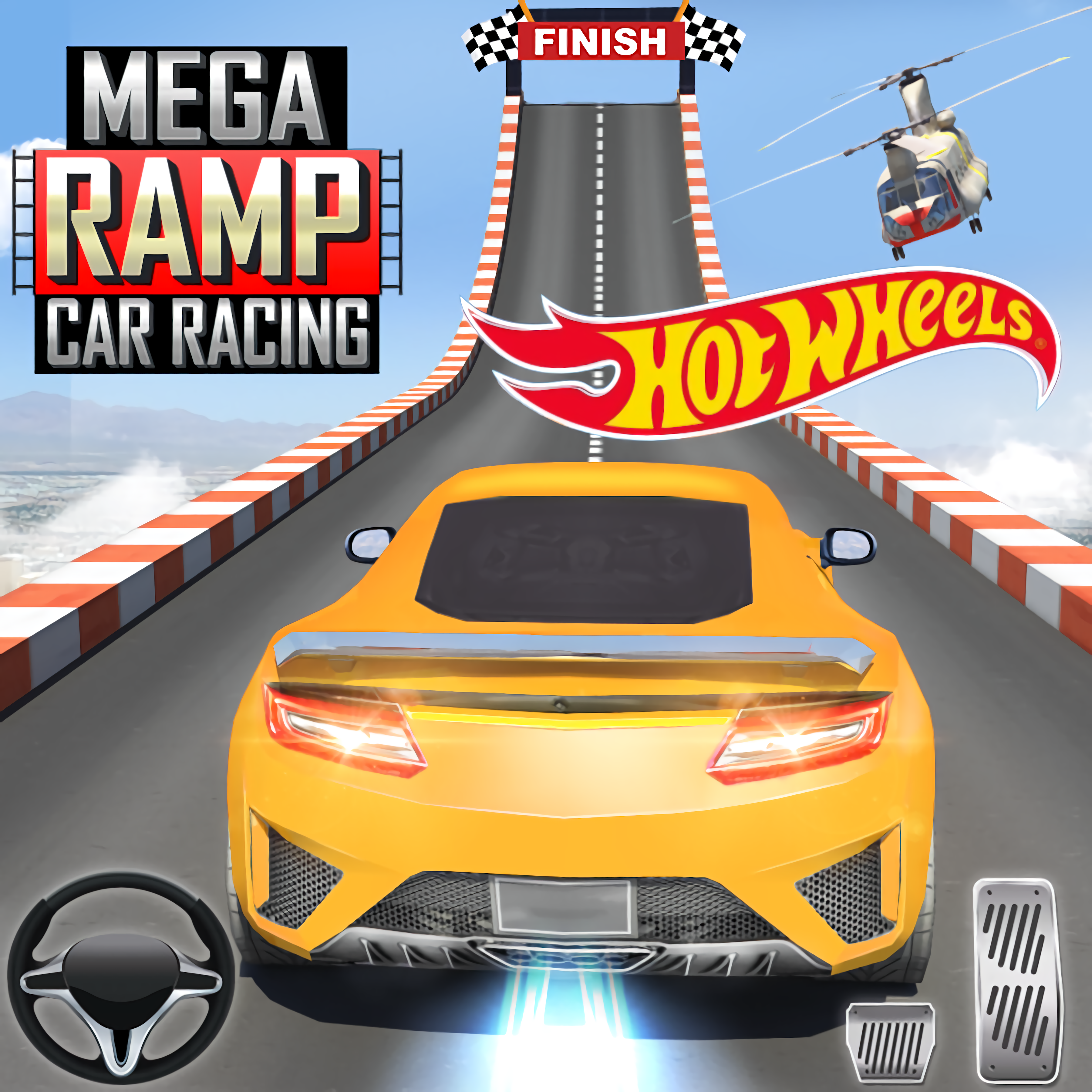 Marvelous Hot Wheel Mega Ramp Car Racing