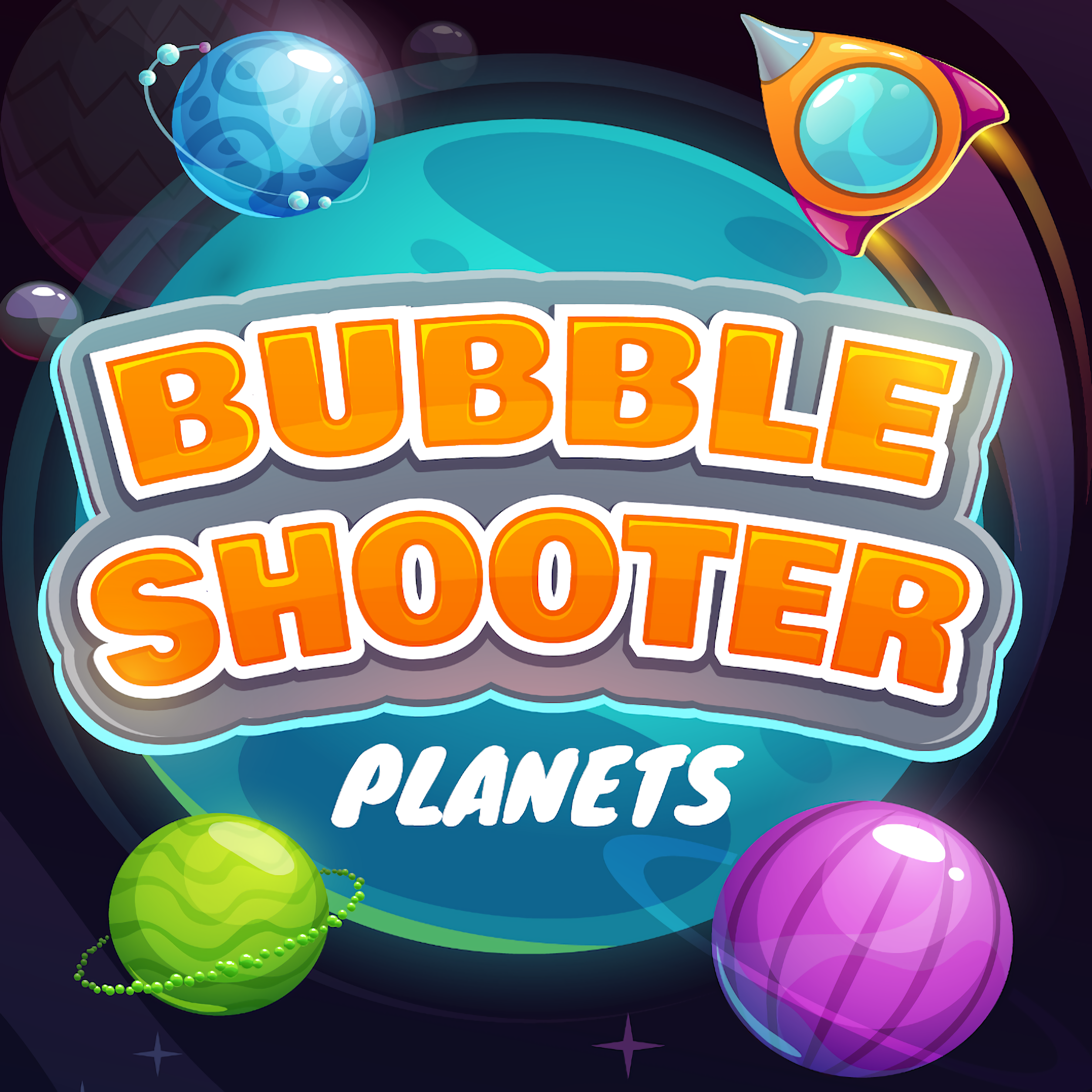 Bubble Shooter Planets game play at Friv2Online