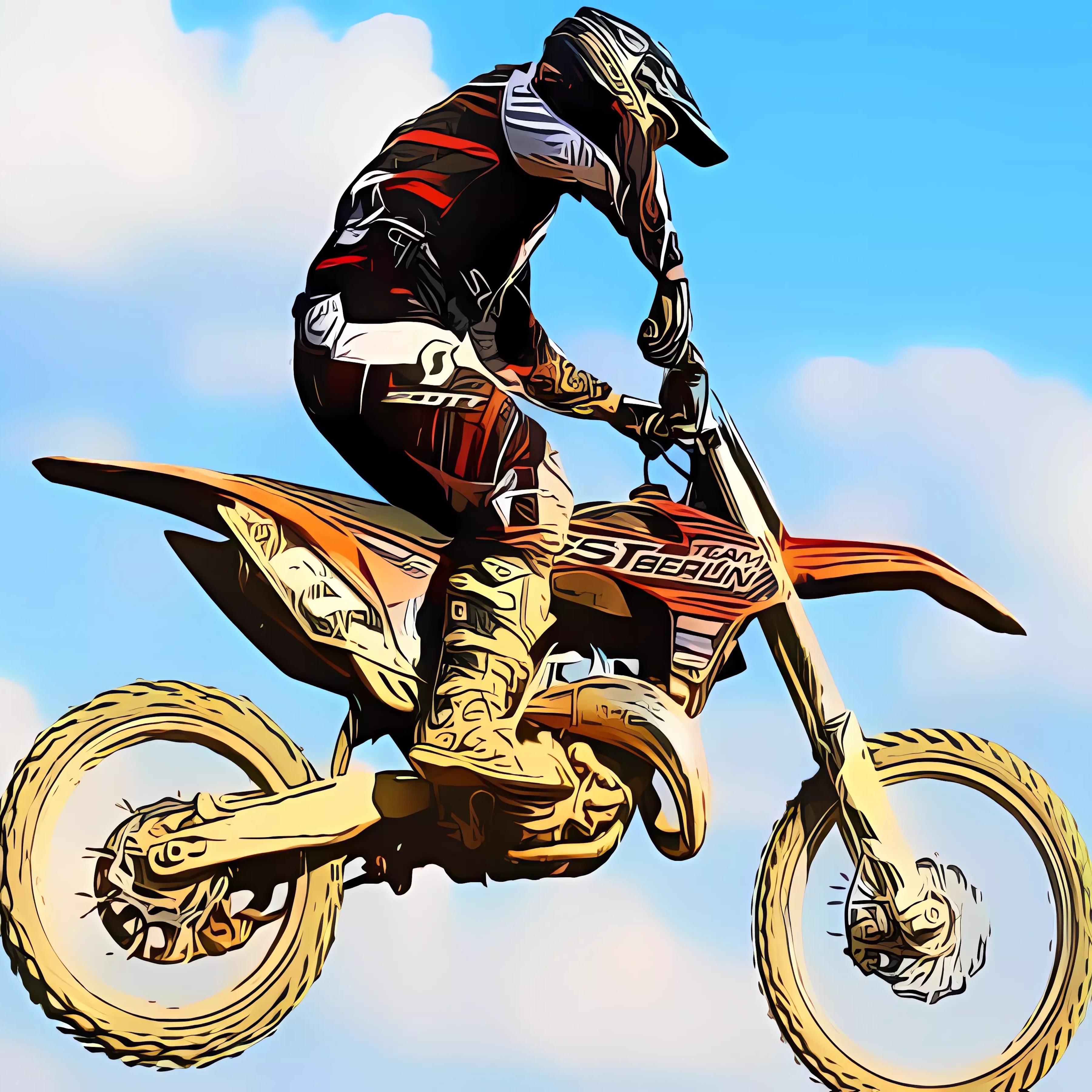 Dirtbike Racing Stunts