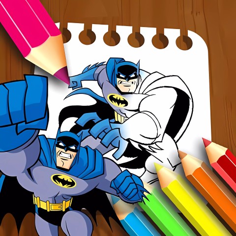 Batman Coloring Book game play on Friv2Online