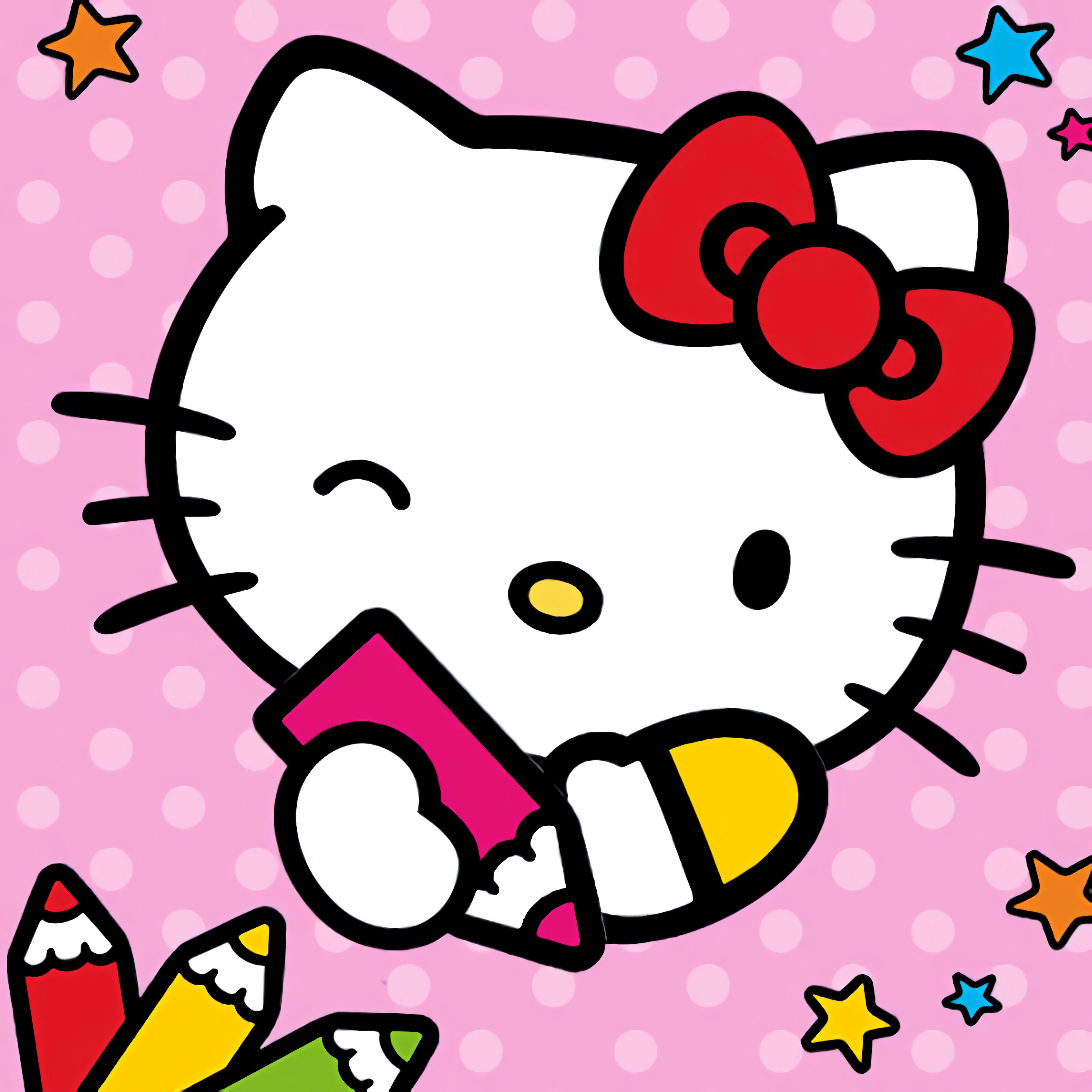 Color By Number With Hello Kitty