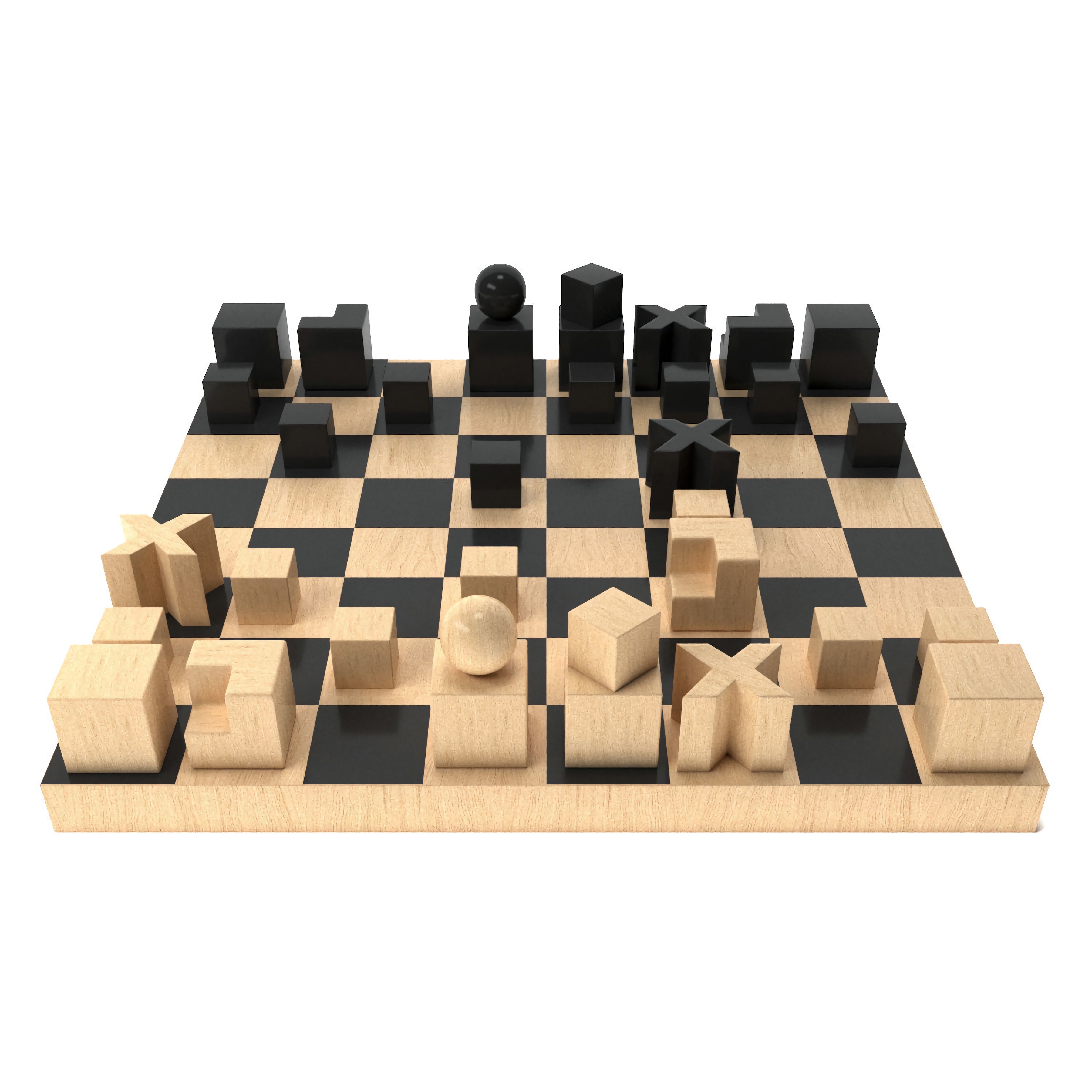 3D Hartwig chess set