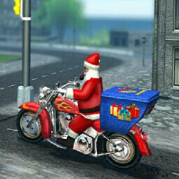 Santa Gift Bike Race