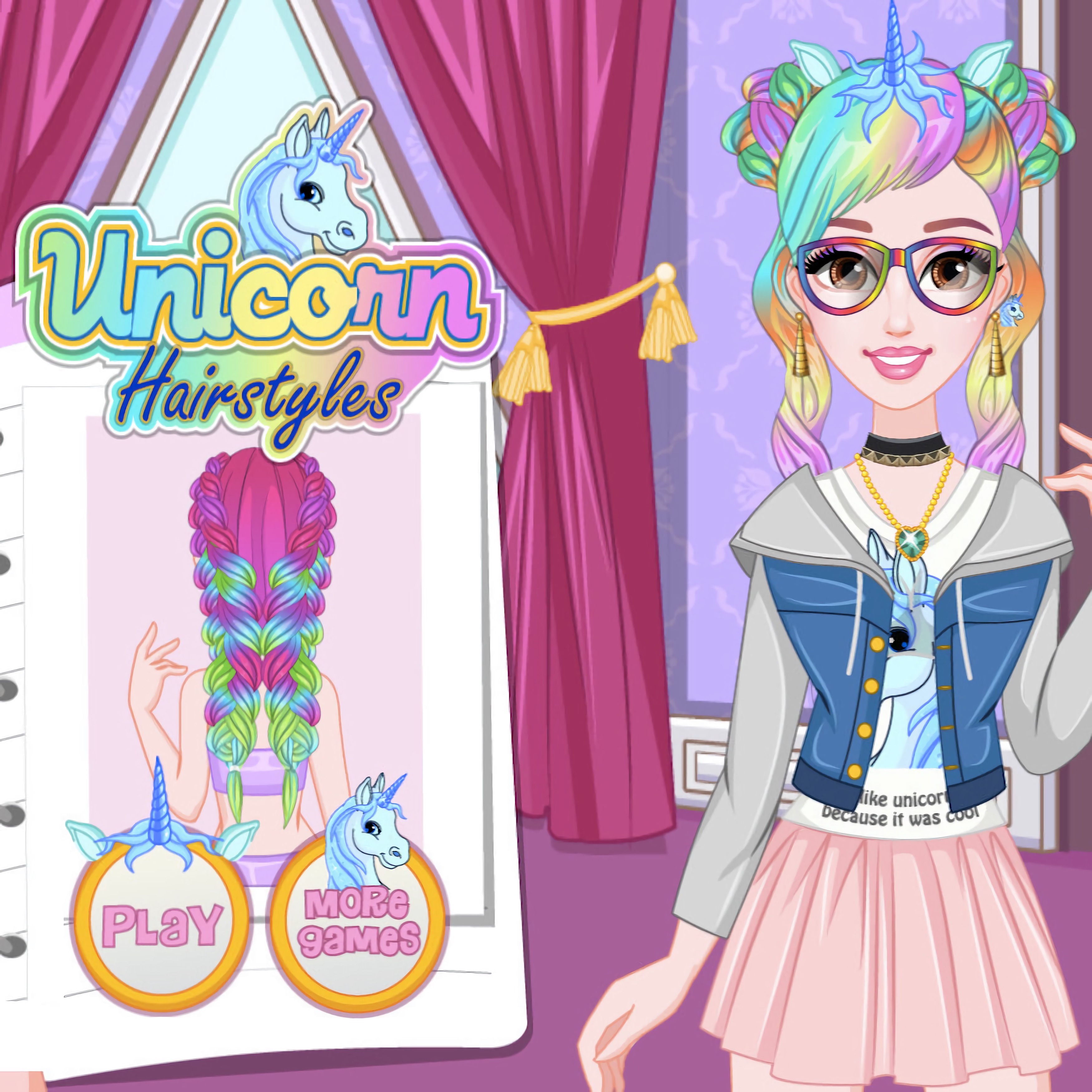 Miss Charming Unicorn Hairstyle