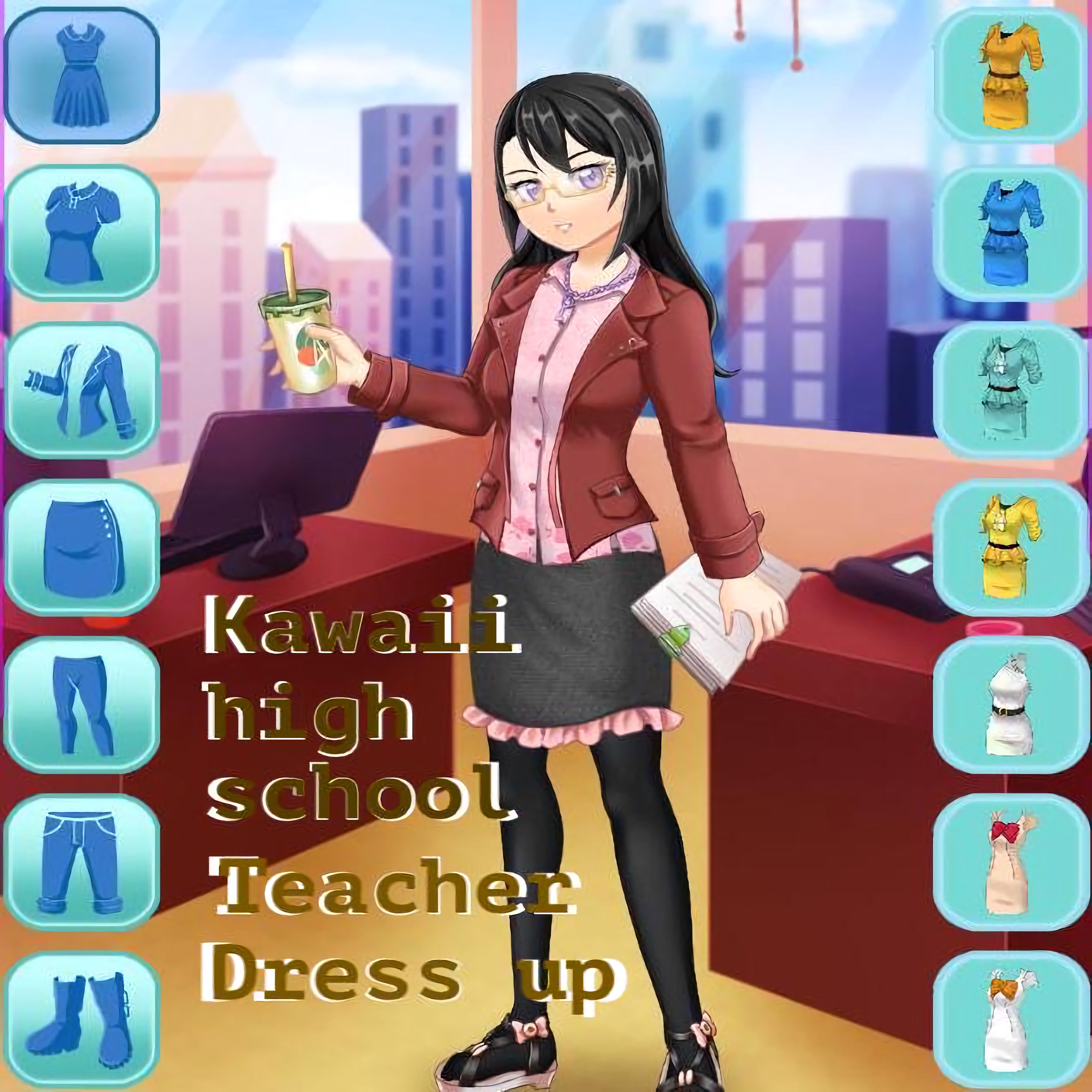 Kawaii High School Teacher Dress Up